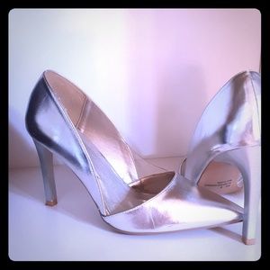 Silver Qupid High heel Pumps